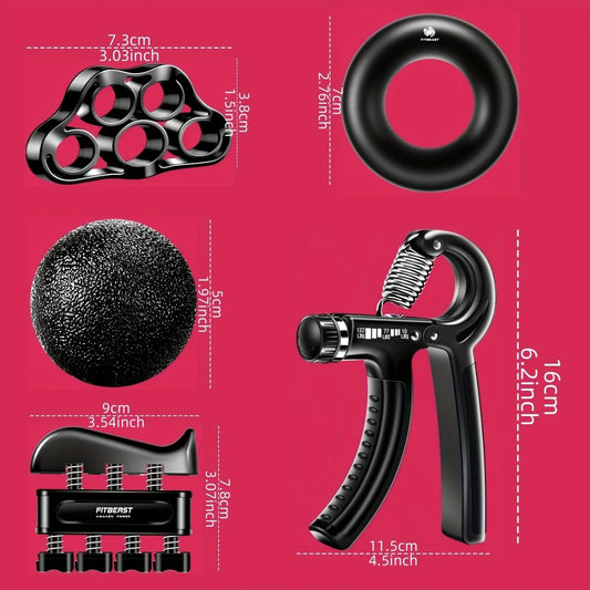 Grip Strengthener - 5 Piece Kit with Hand Grips for Forearm Strength Training4
